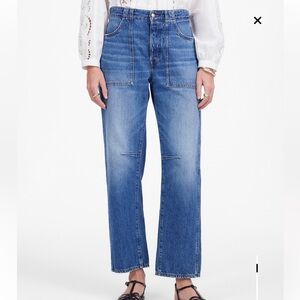 Madewell Darted Barrel-Leg Jean